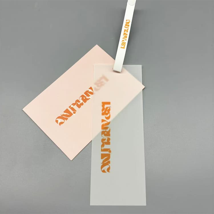 Transparent Plastic Hangtag